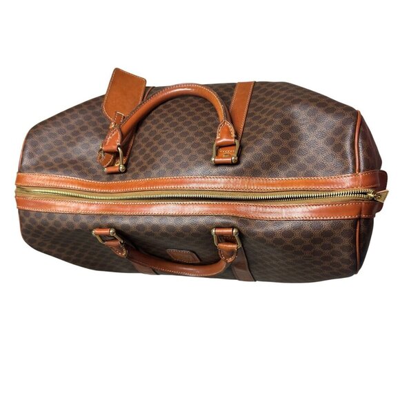 CELINE Macadam Duffel Bag Brown Canvas Duffle Bag Celine Lock, Leather Cloche - Picture 15 of 16